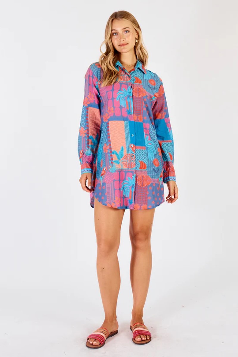 Lulalife Luna Beach Shirt | Lagoon