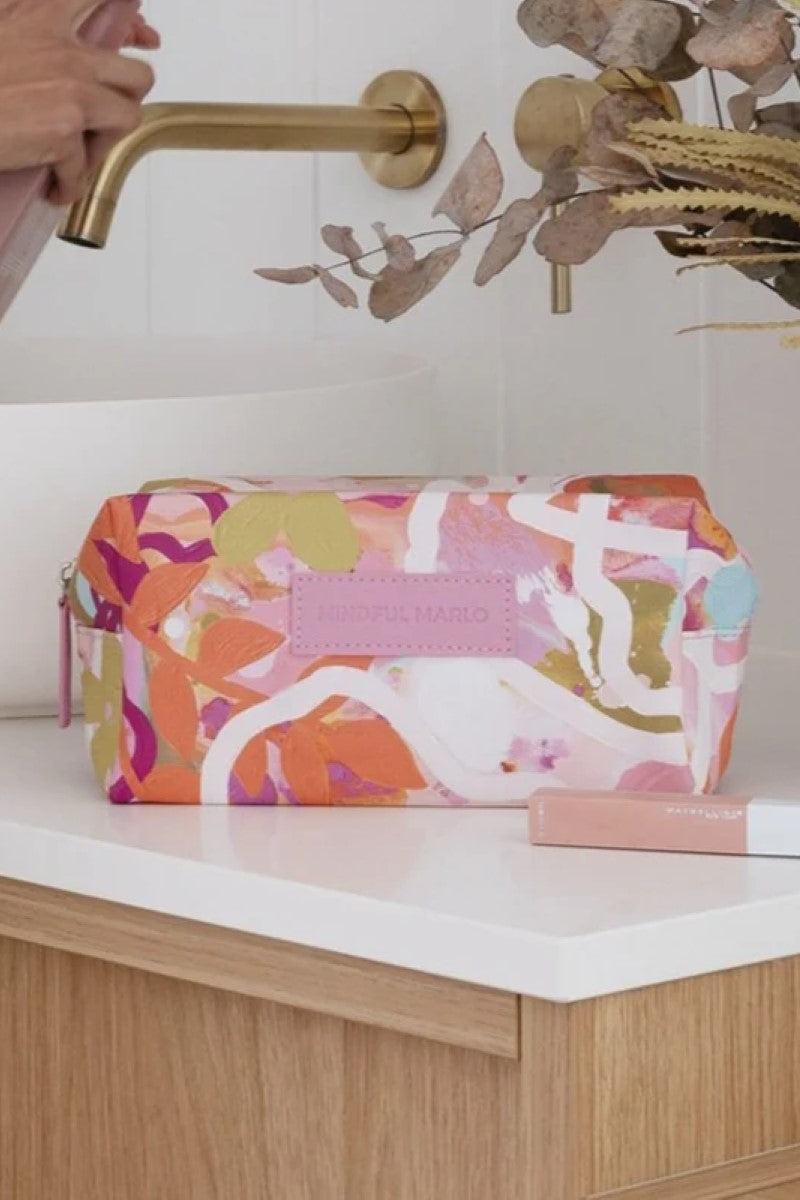 Mindful Marlo Box Makeup Bag