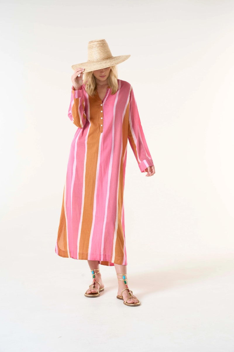 One Season Bazaar Stripe Dress | Moroccan