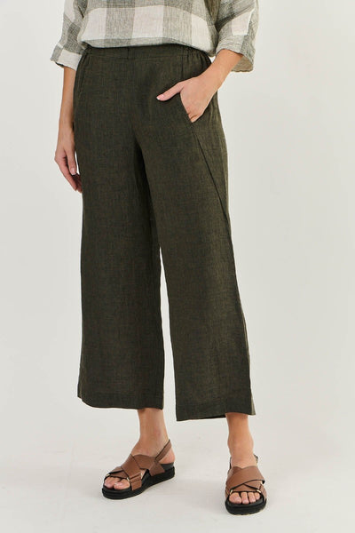 Naturals 398 Linen Pants | Licorice