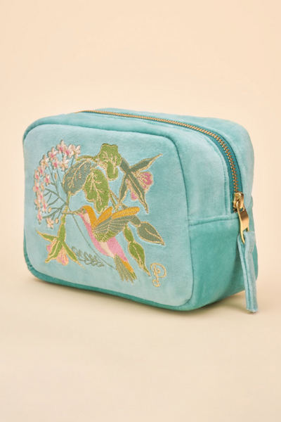 Powder Make Up Bag | Hummingbird Aqua