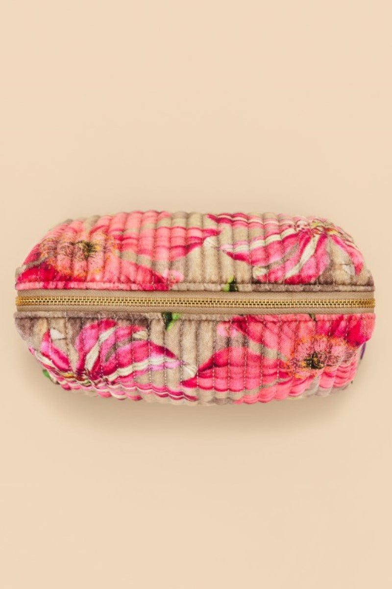 Powder Quilted Washbag Large | Botanicals