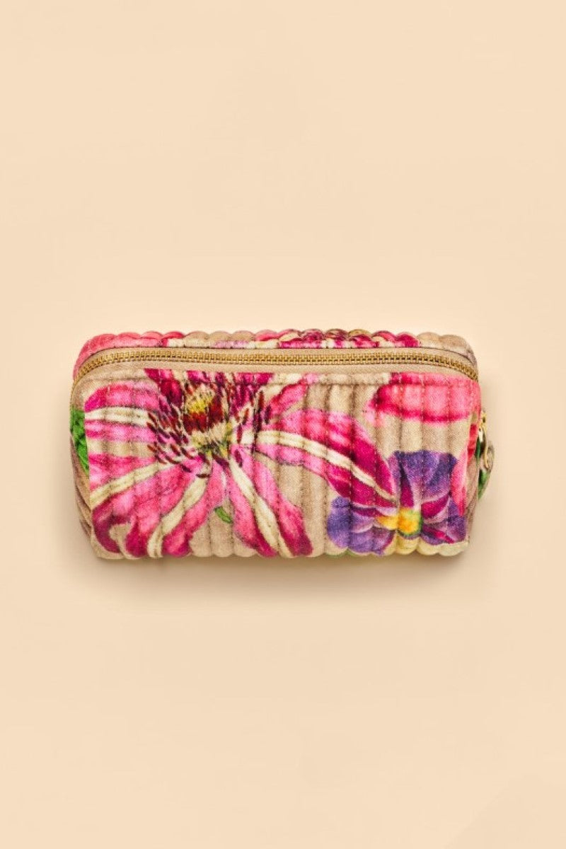 Powder Quilted Vanity Bag Small | Botanicals