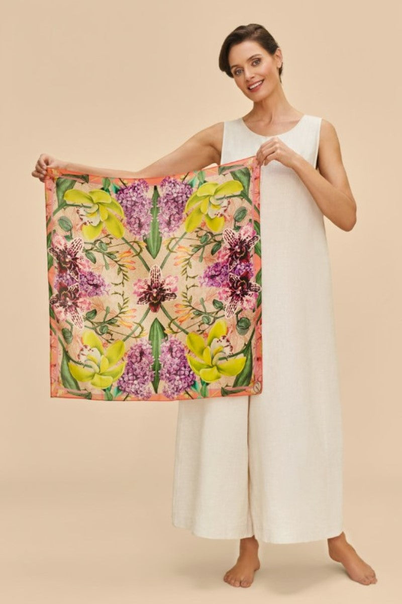 Powder Silk Scarf | Exotic Evening