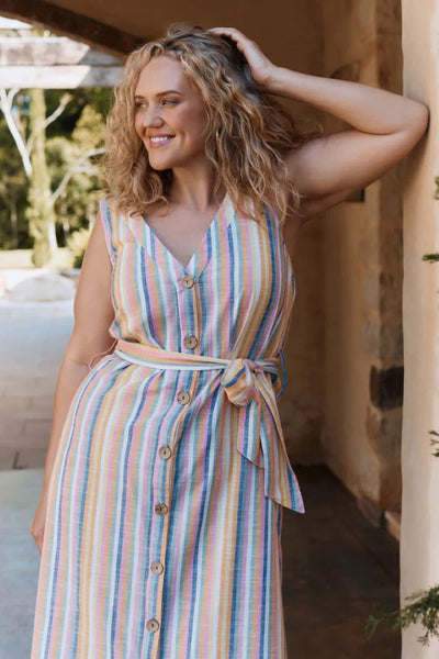 Mahashe Sunday Dress | Summer Stripe