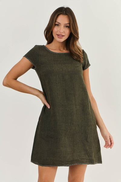 Naturals 237 Linen Dress | Licorice