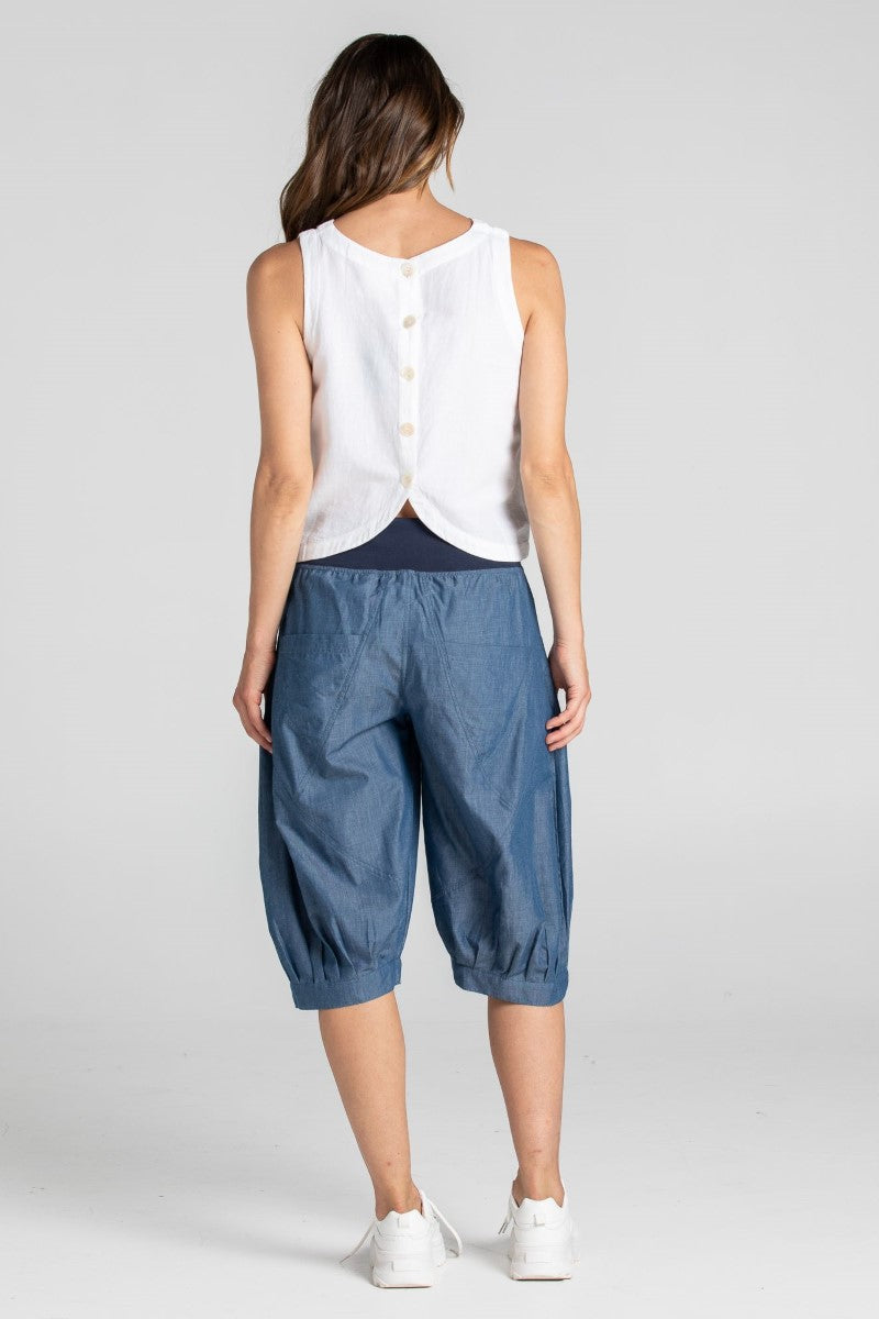 Boom Shankar Jada Short | Blue Chambray