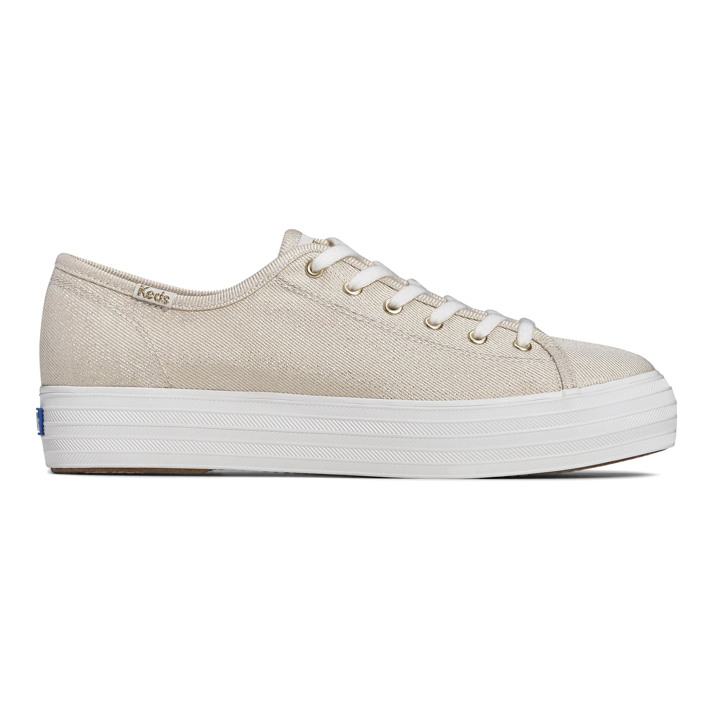 Keds Triple Kick Metallic Shoes | Textile Gold