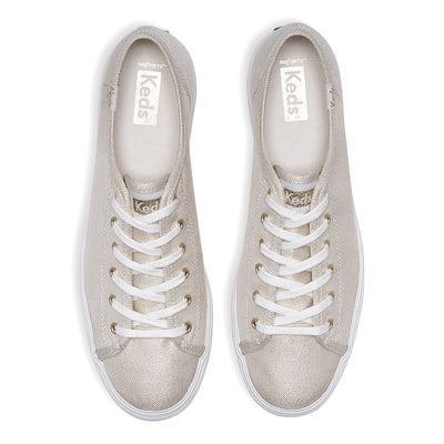 Keds Triple Kick Metallic Shoes | Textile Gold