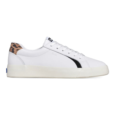 Keds Pursuit Leather Shoes | White/Tan