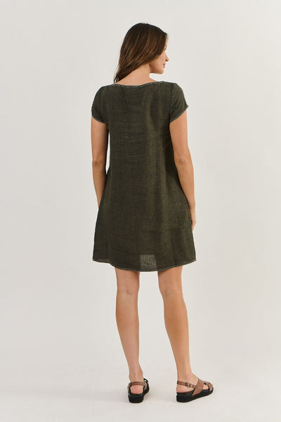 Naturals 237 Linen Dress | Licorice