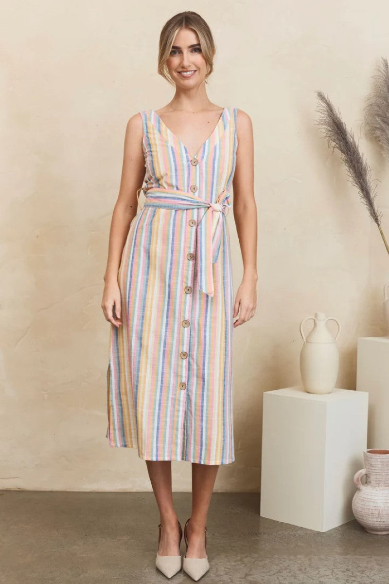 Mahashe Sunday Dress | Summer Stripe