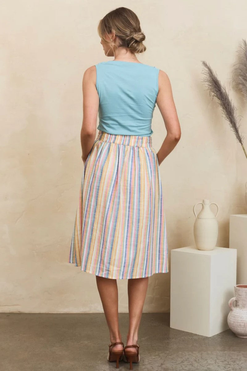 Mahashe Tilly Skirt | Summer Stripe