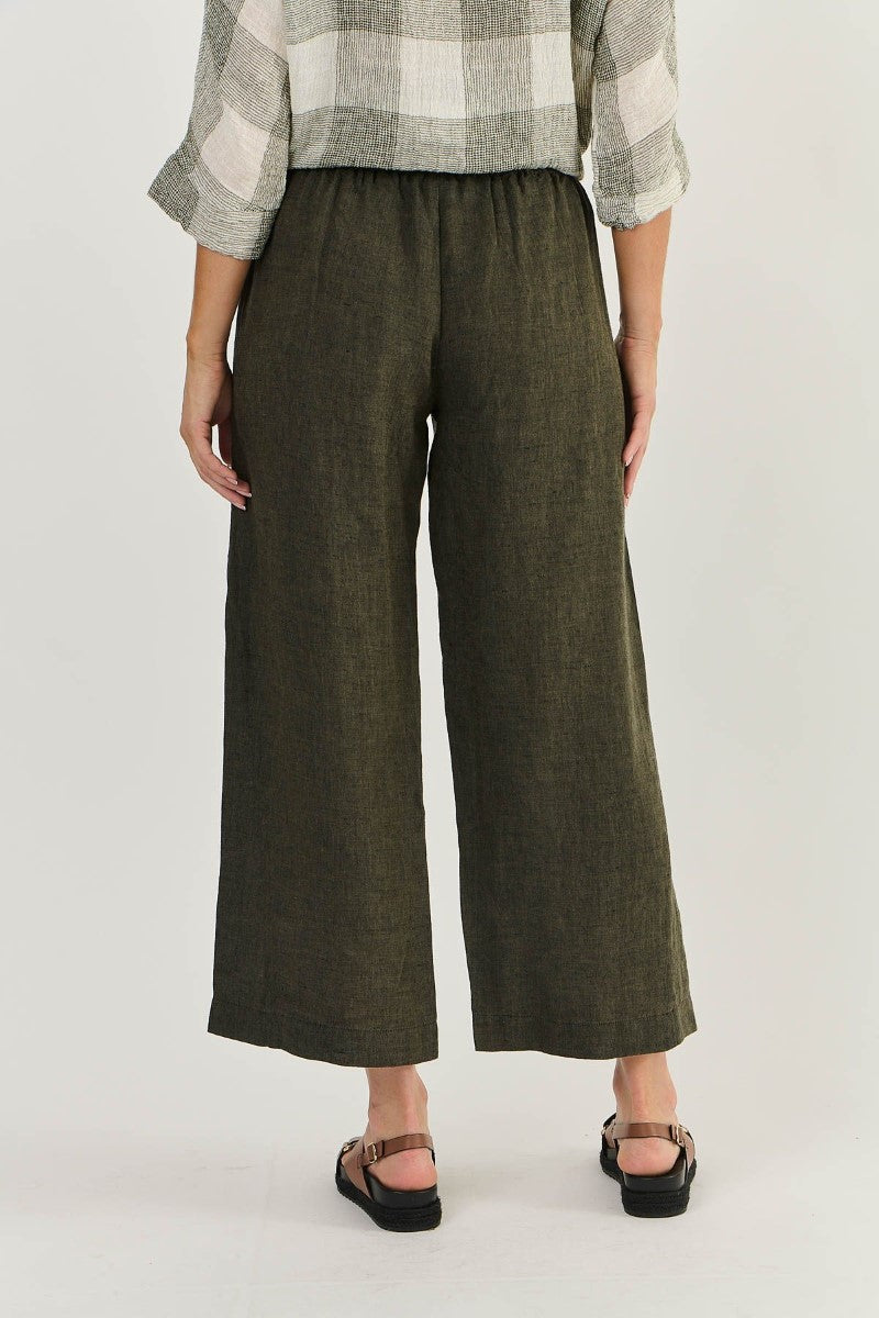 Naturals 398 Linen Pants | Licorice