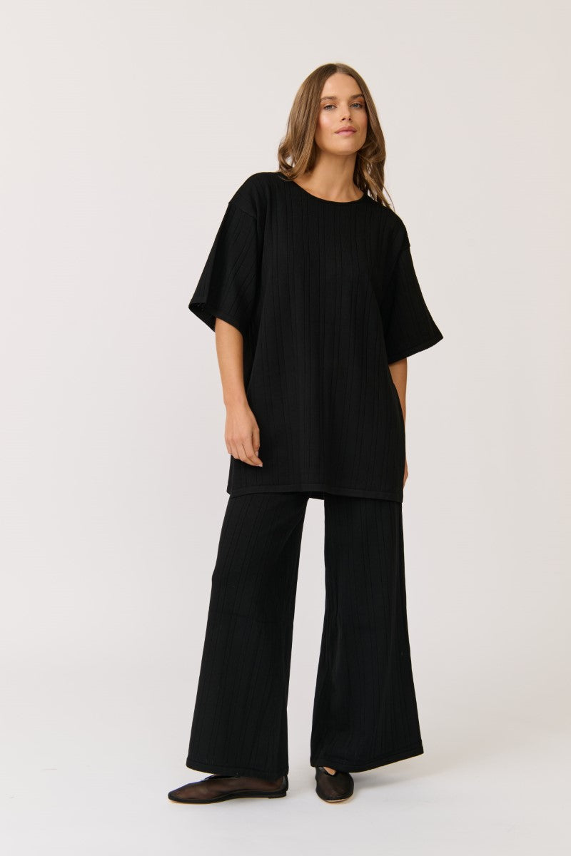 Cartel & Willow Molly Knit Pant | Black