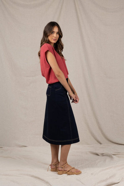 Humdity Saturn Skirt | Dark Blue