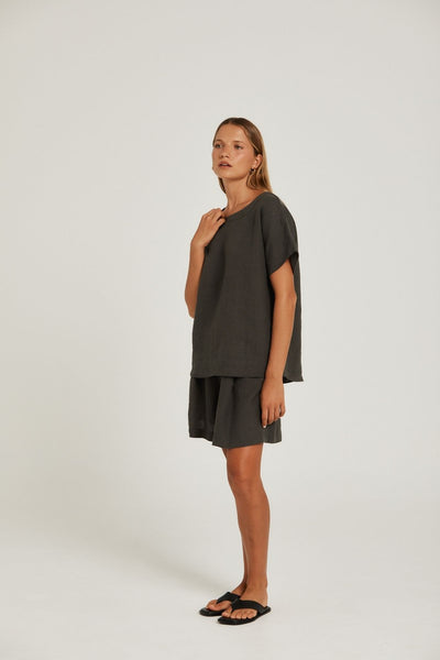 Pippa Ridley Elyse Top | Charcoal