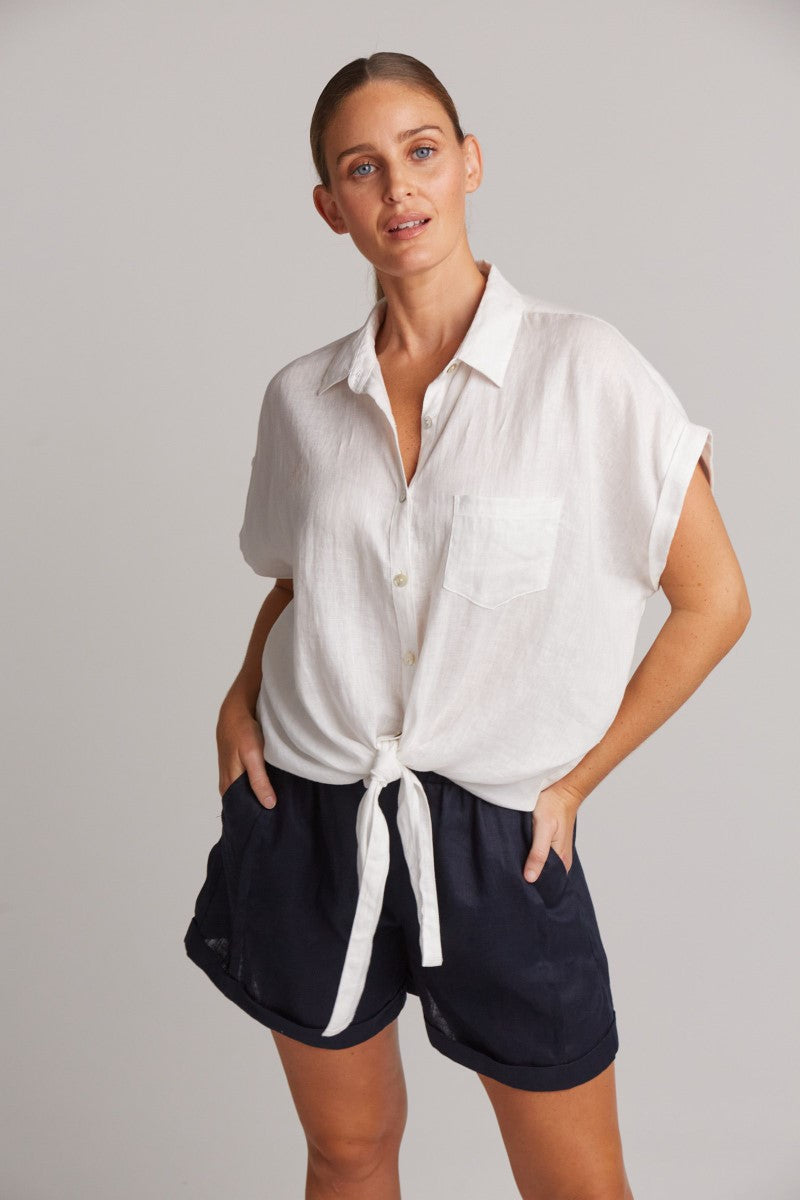 Eb & Ive Studio Tie Shirt | Salt